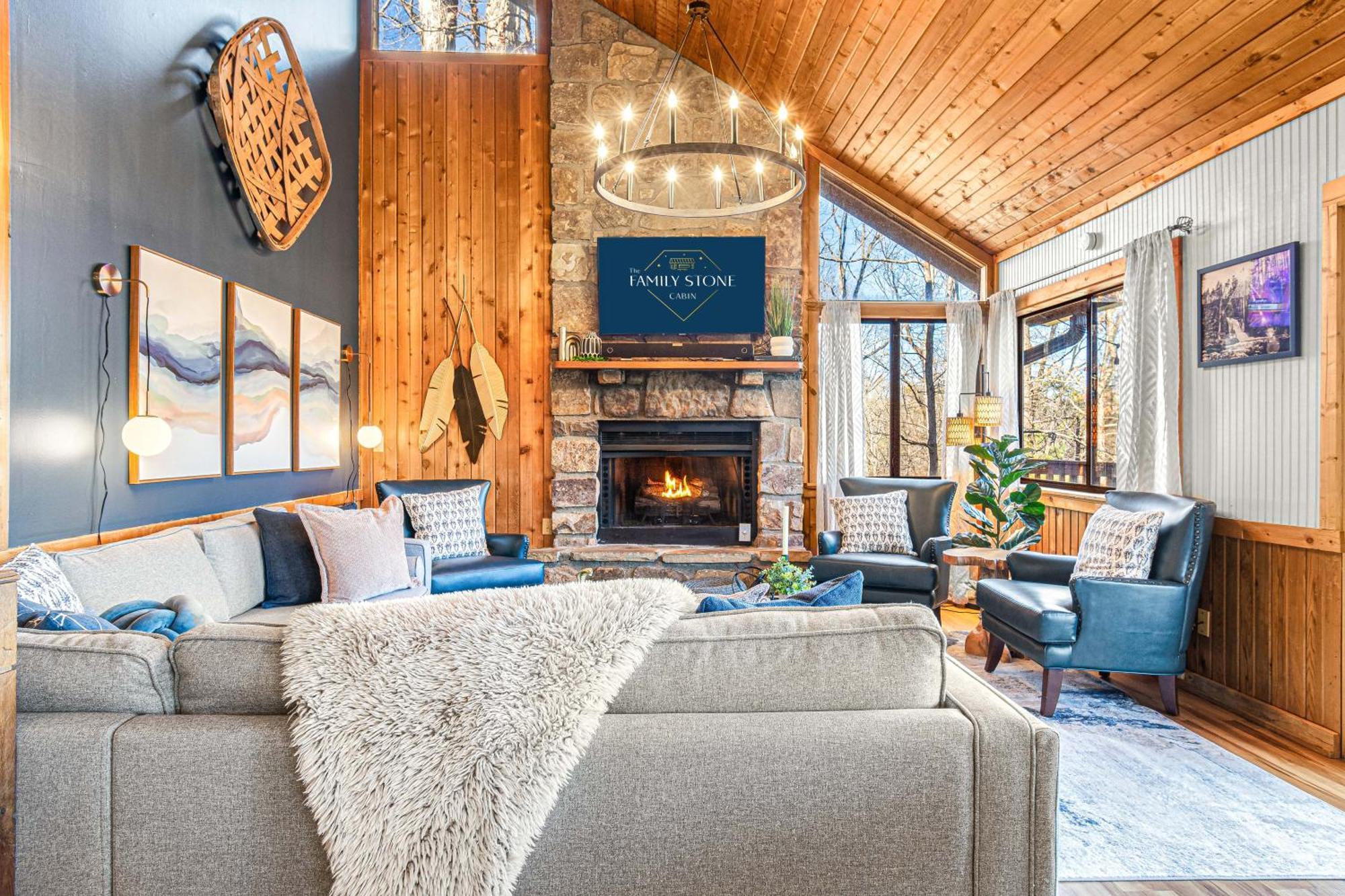 The Family Stone Luxe Cabin Sleeps 12 Hot Tub Dogfriendly Dollywood Pigeon Forge Exteriör bild