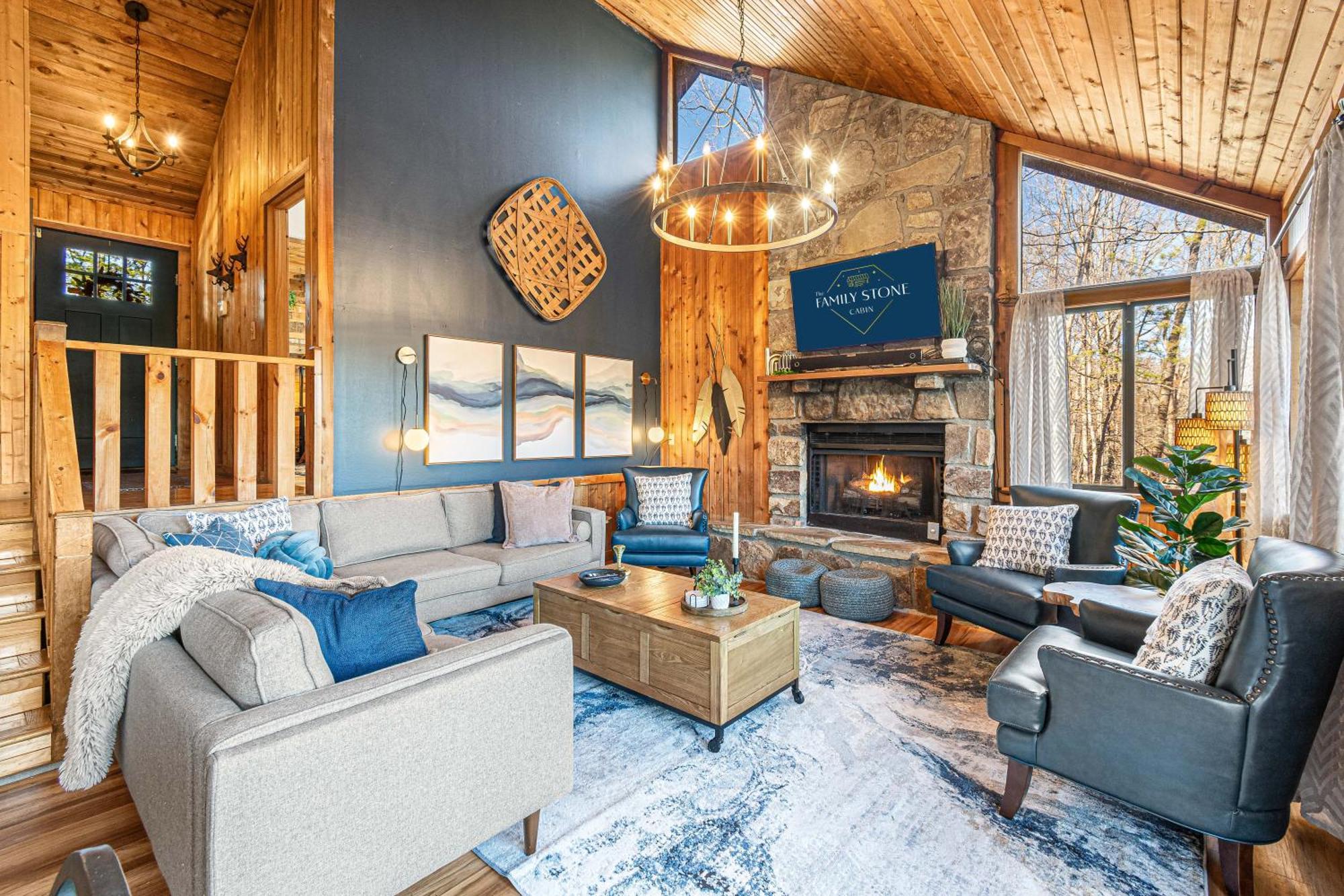 The Family Stone Luxe Cabin Sleeps 12 Hot Tub Dogfriendly Dollywood Pigeon Forge Exteriör bild